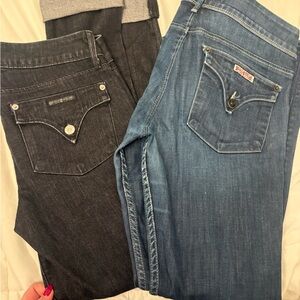 Hudson’s jeans two pair lot!! Stylish Blue and Black Women's Jeans